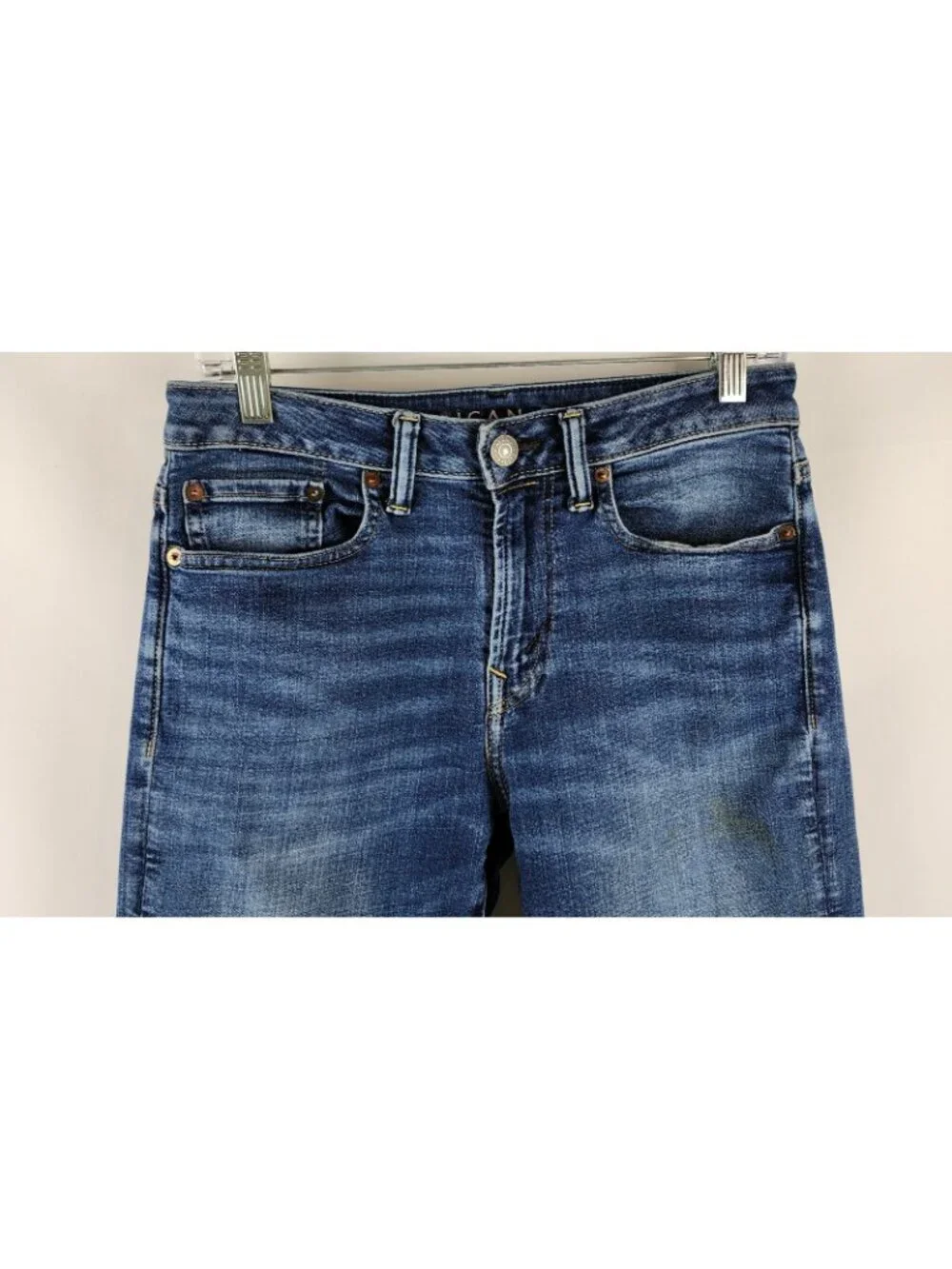 American Eagle Jeans Mens 29x32 Blue Airflex + Relaxed Straight Denim